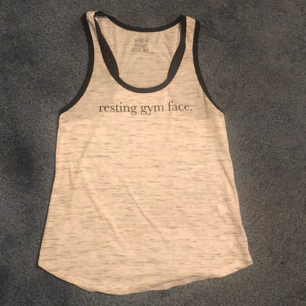 Resting Gym Face Tank NWT